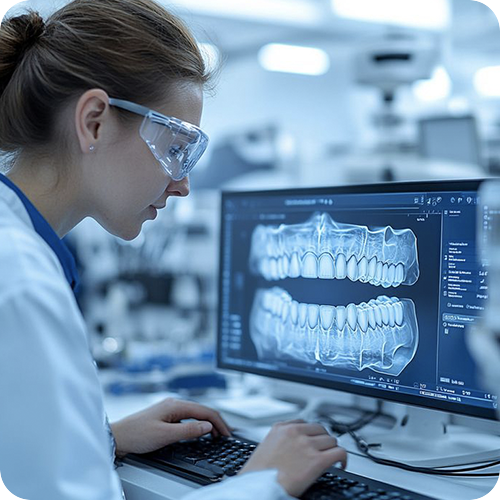 REECHMERRY AI applications for dental crown design and quality inspection